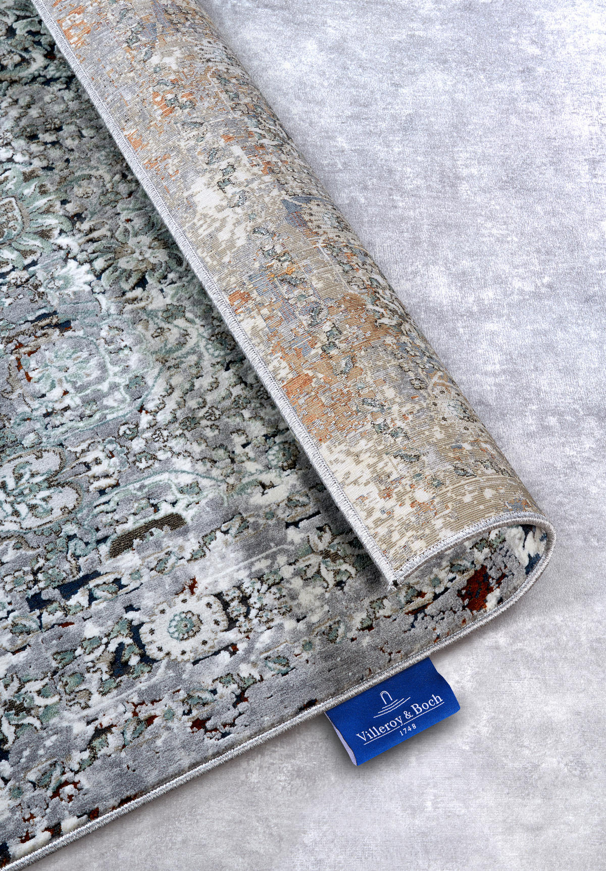 VINTAGE-TEPPICH 115/170 cm Kollektion 1809 Multicolor, Hellgrau  - Multicolor/Hellgrau, Design, Kunststoff/Textil (115/170cm) - Villeroy & Boch