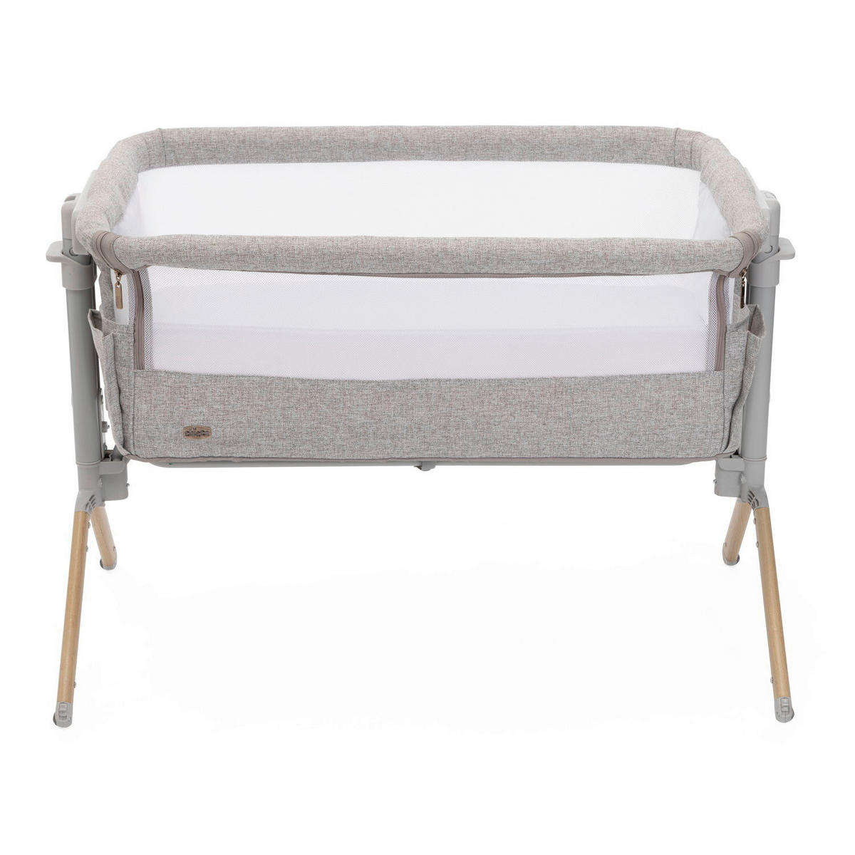 BEISTELLBETT Next2Me Armonia  - Hellgrau, Basics, Textil/Metall (99/69/83/55,5cm) - Chicco