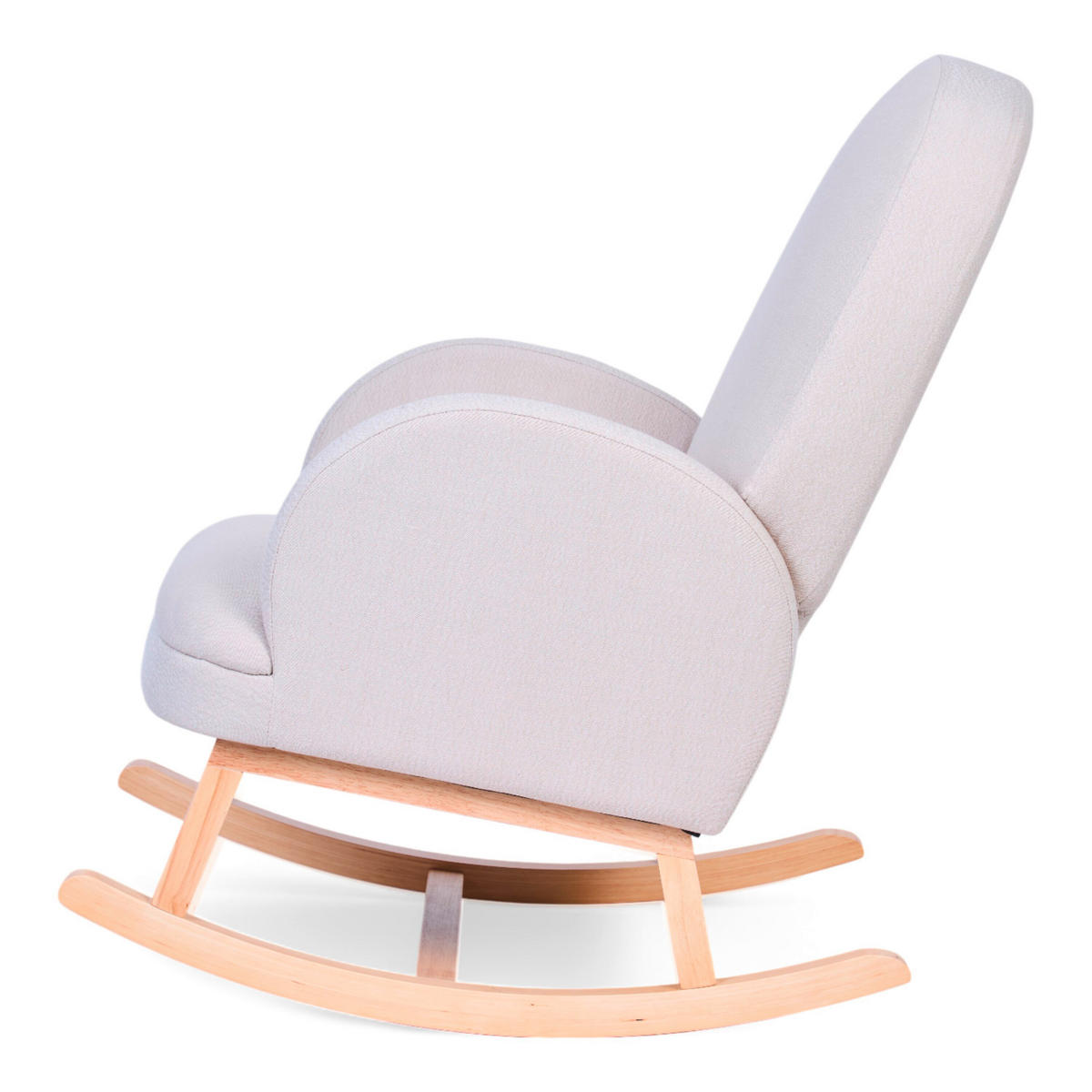 SCHAUKELSTUHL in Teddystoff Beige  - Birkefarben/Beige, Basics, Holz/Textil (71/86/97.5cm) - Childhome