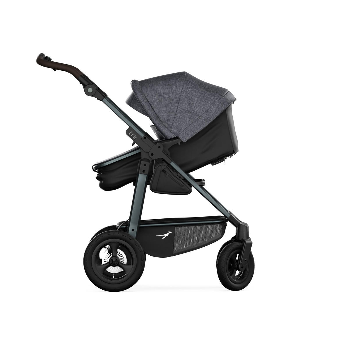 KOMBIKINDERWAGEN  - Anthrazit, Basics, Metall (57/110/108cm) - TFK