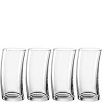 GLÄSERSET SWING  4-teilig  - Klar, Basics, Glas (7/15,5/7cm) - Leonardo