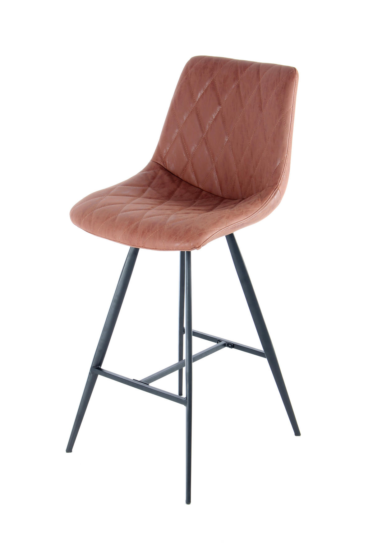 BARHOCKER-SET Schwarz, Dunkelbraun abwischbar  - Dunkelbraun/Schwarz, Design, Holz/Kunststoff (47,5/107/57,5cm) - Kayoom