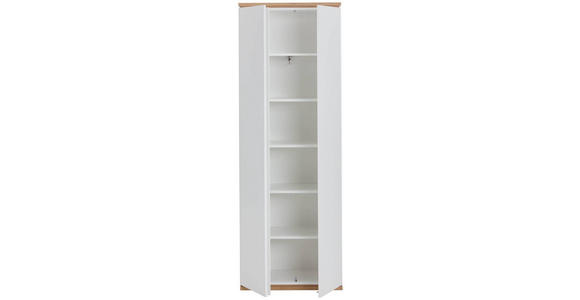 GARDEROBENSCHRANK in 70/200/37,8 cm - Schwarz/Weiß, Design, Holzwerkstoff/Kunststoff (70/200/37,8cm) - Xora