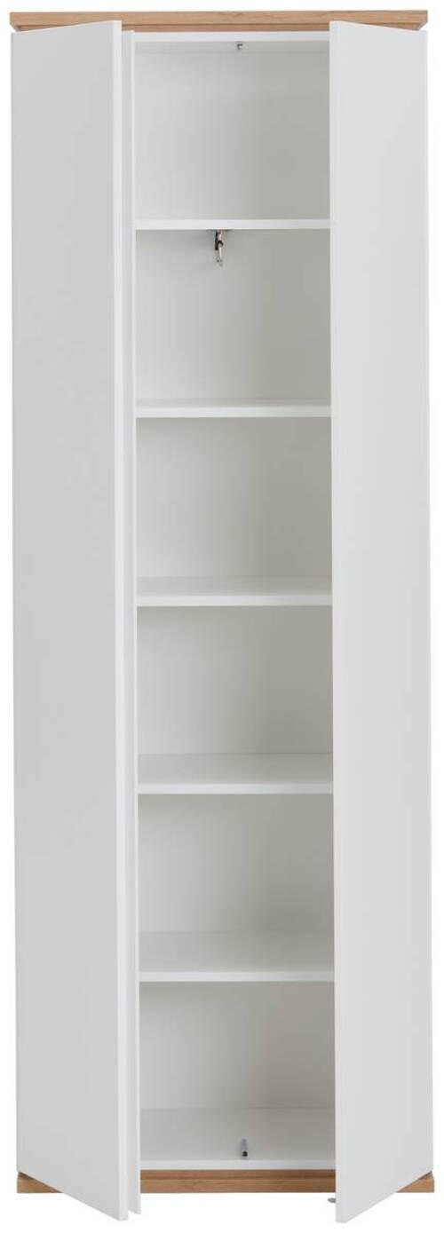 GARDEROBENSCHRANK  in 70/200/37,8 cm  - Schwarz/Weiß, Design, Holzwerkstoff/Kunststoff (70/200/37,8cm) - Xora