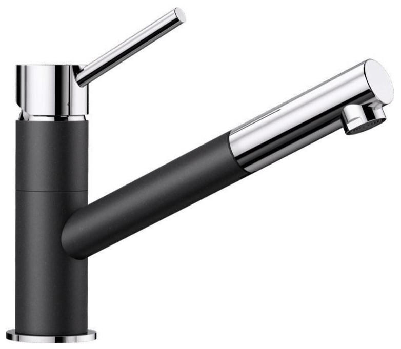 KÜCHENARMATUR 525038  - Chromfarben/Anthrazit, Basics, Stein/Metall (5,5/19,1/24,6cm) - Blanco