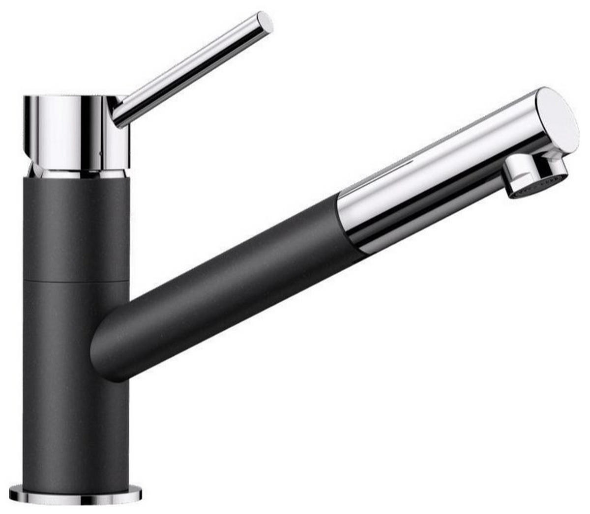 KÜCHENARMATUR 525038  - Chromfarben/Anthrazit, Basics, Stein/Metall (5,5/19,1/24,6cm) - Blanco