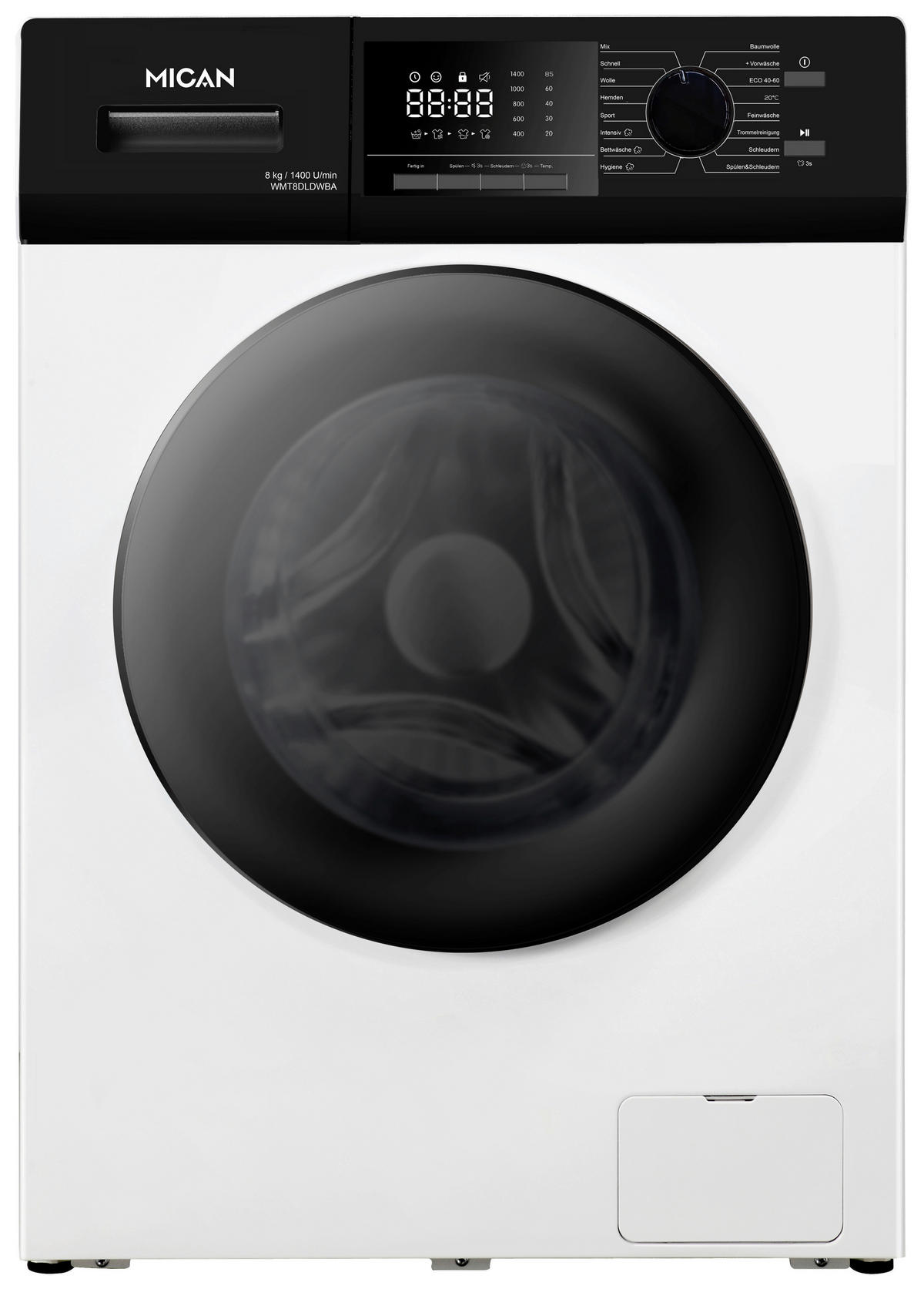 WASCHMASCHINE WMT8DLDWBA  - Weiß, Basics, Glas/Keramik (52/59,5/85cm) - Mican