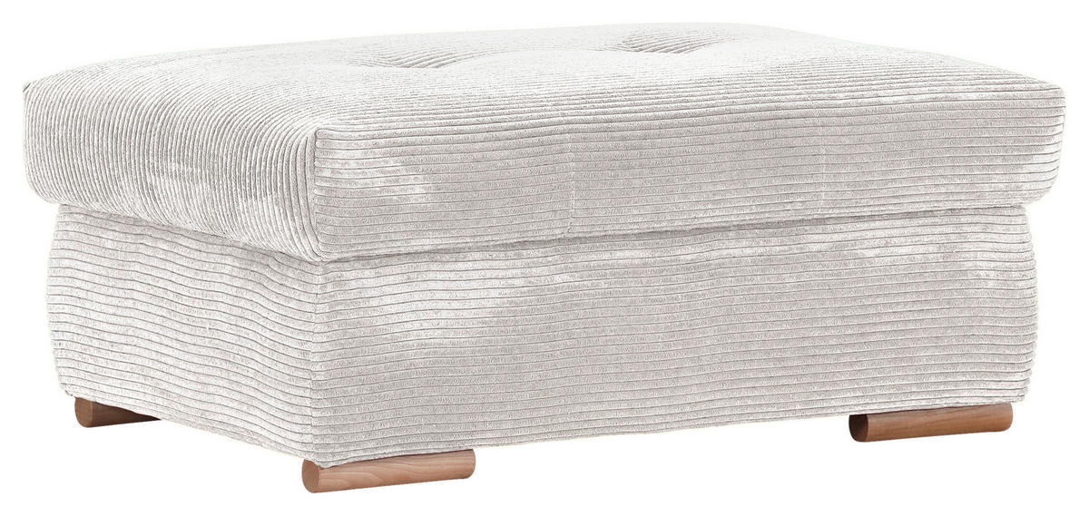 HOCKERBANK 103/45/71 cm Cord Naturfarben Holz  - Eichefarben/Naturfarben, KONVENTIONELL, Holz/Textil (103/45/71cm) - Carryhome