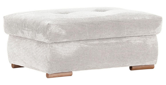 HOCKERBANK 103/45/71 cm Cord Beige Holz - Eichefarben/Beige, KONVENTIONELL, Holz/Textil (103/45/71cm) - Carryhome
