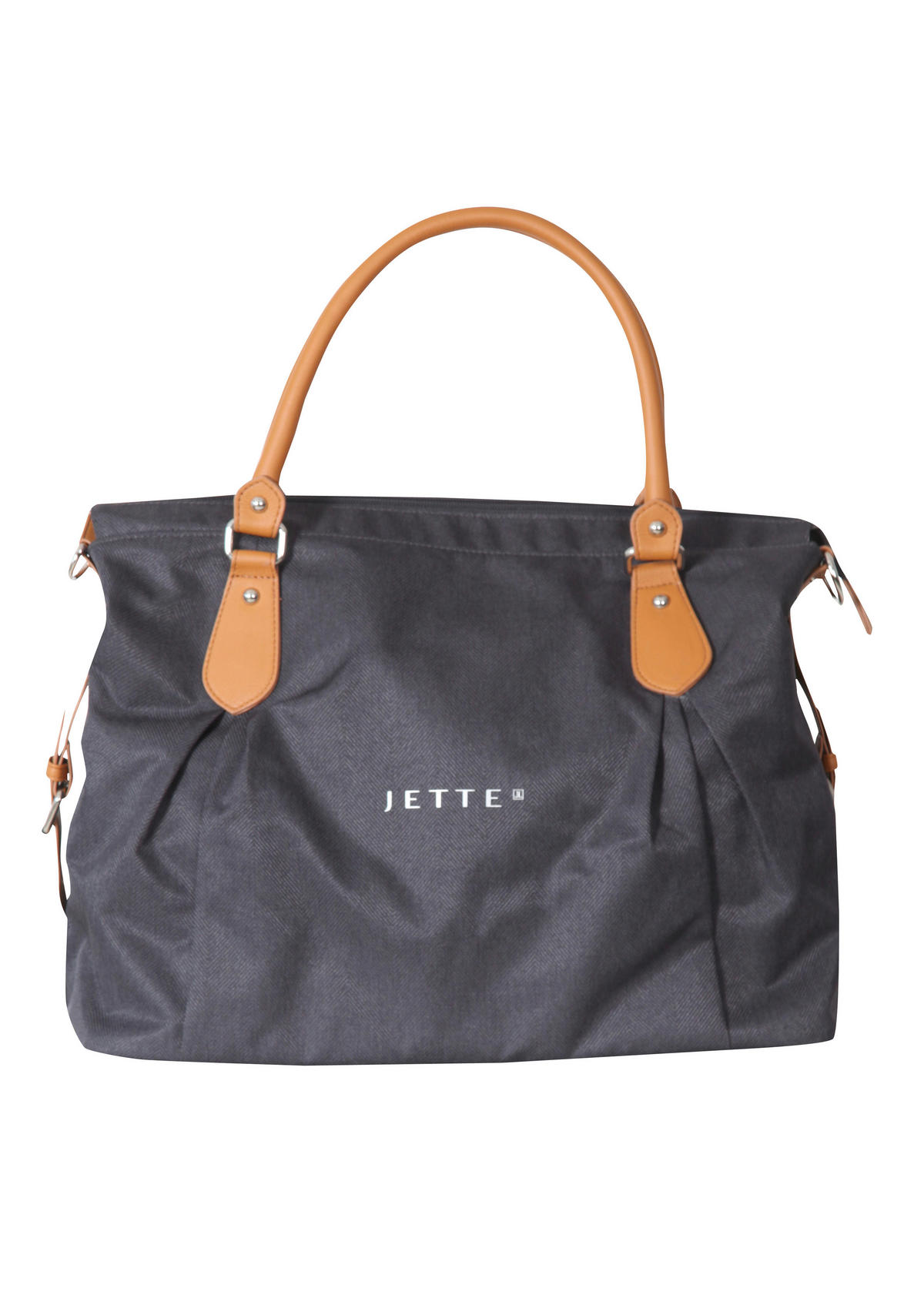 WICKELTASCHE Jessica  - Dunkelgrau/Weiß, Basics, Textil (42/18/31cm) - Jette
