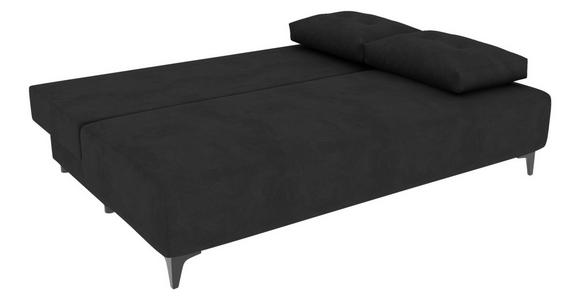 SCHLAFSOFA  in Velours Anthrazit  - Anthrazit/Schwarz, KONVENTIONELL, Textil/Metall (200/98/90cm) - Carryhome