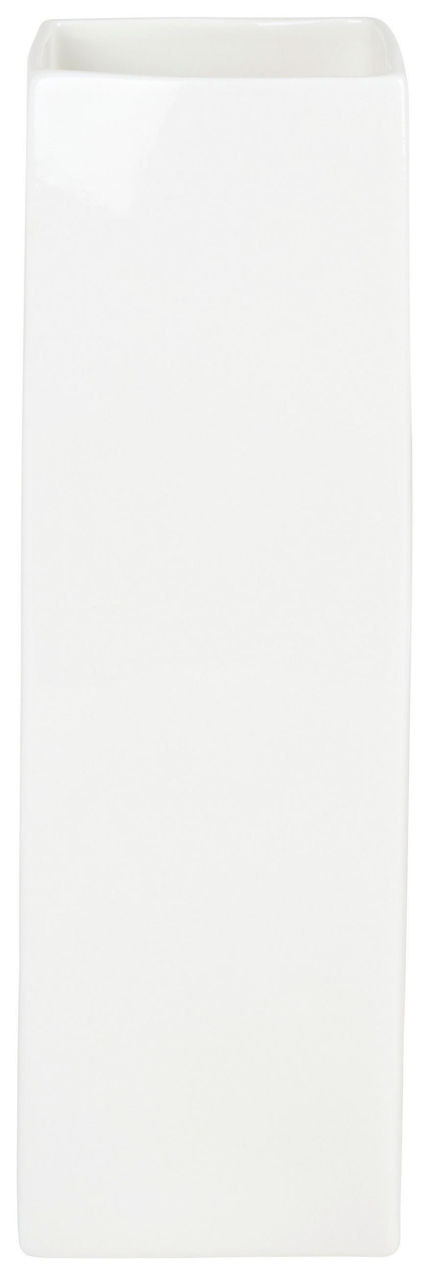 VASE 25 cm  - Weiß, Basics, Keramik (9/9/25cm)