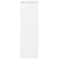VASE 25 cm  - Weiß, Basics, Keramik (9/9/25cm)