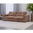 SCHLAFSOFA Flachgewebe Altrosa  - Schwarz/Altrosa, KONVENTIONELL, Kunststoff/Textil (236/78/114cm) - Carryhome