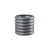 VASE loopy  - Grau Hochglanz, MODERN, Keramik (14/15cm) - ASA