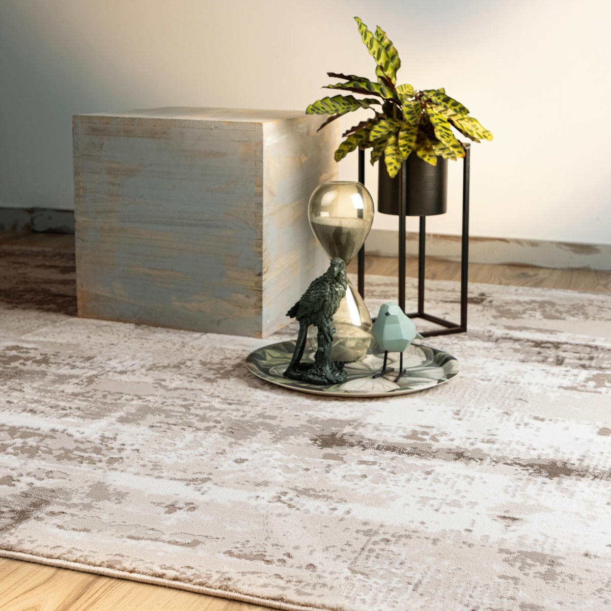 VINTAGE-TEPPICH 160/230 cm My Phönix Taupe, Beige  - Taupe/Beige, Design, Textil (160/230cm) - Obsession