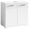 WASCHBECKENUNTERSCHRANK 60/59/31,5 cm  - Chromfarben/Weiß Hochglanz, MODERN, Holzwerkstoff/Kunststoff (60/59/31,5cm) - MID.YOU