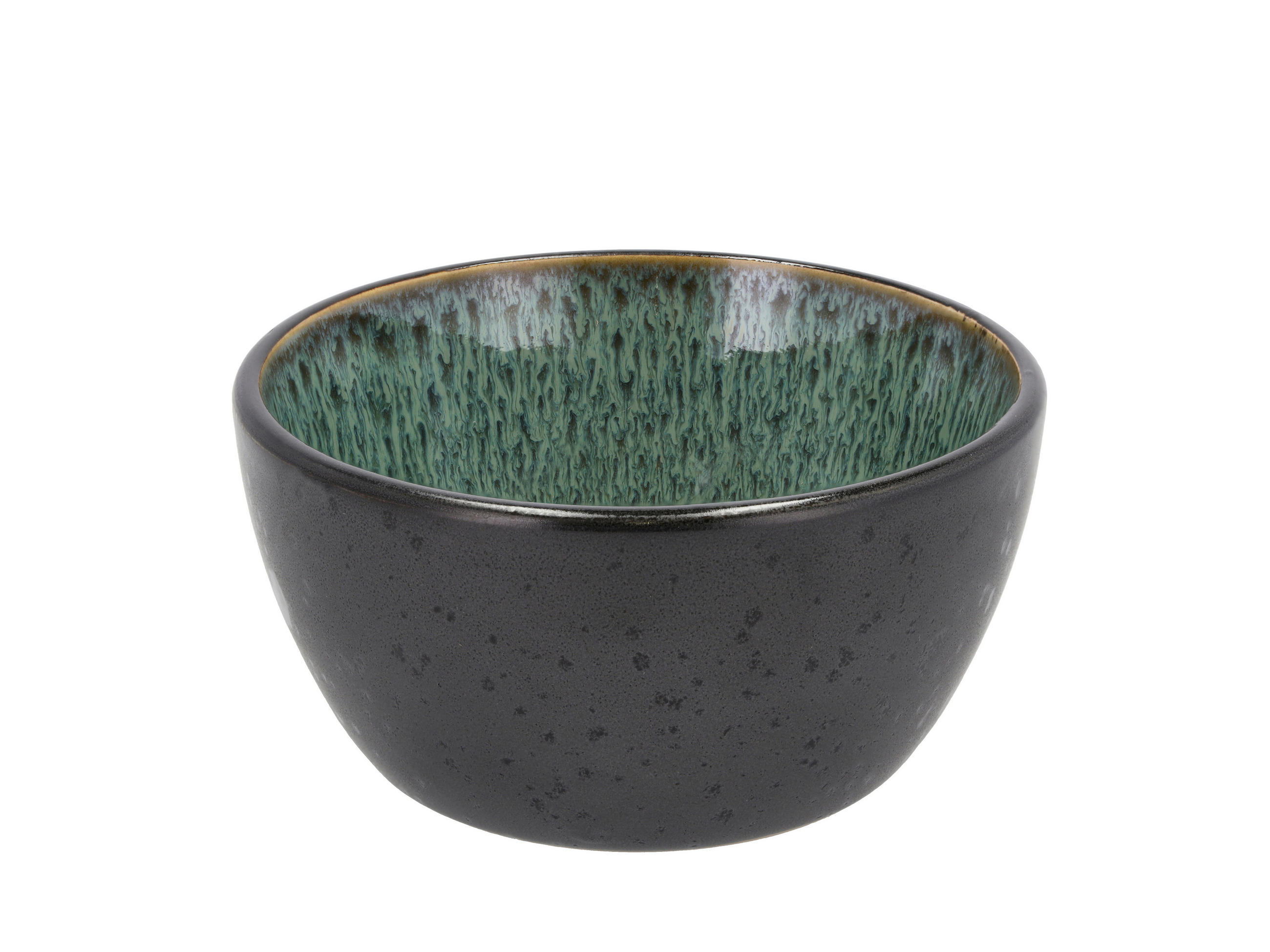 DIPPSKÅL 12 cm  - grön/svart, Basics, keramik (12cm) - Bitz