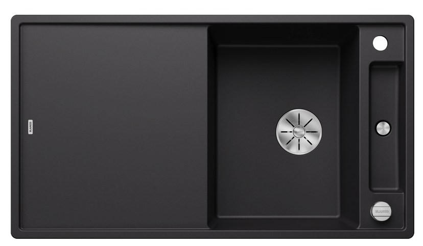 SPÜLE 525845  - Schwarz, Basics, Stein (91,5/19/51cm) - Blanco