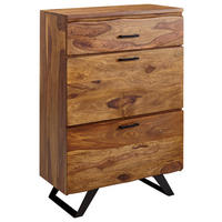 SIDEBOARD  in 80/120/41,5 cm  - Sheeshamfarben/Schwarz, Design, Holz/Metall (80/120/41,5cm) - MID.YOU