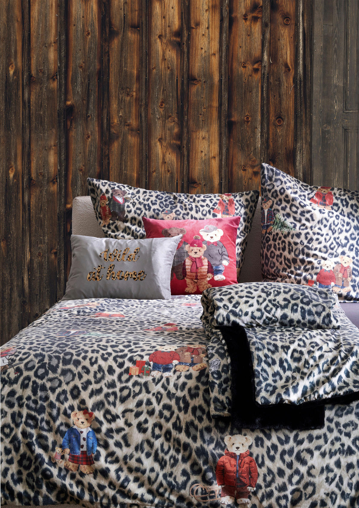 BETTWÄSCHE HENRY Flanell 135/200 cm  - Beige/Rot, Design, Textil (135/200cm) - Apelt