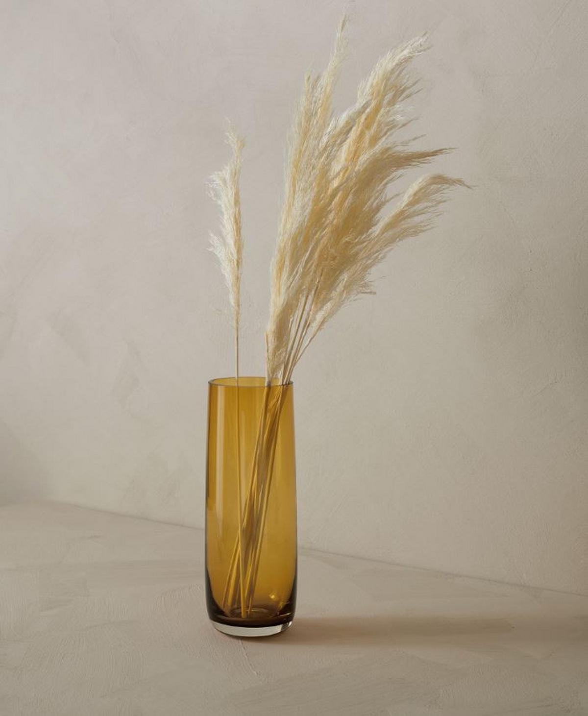 VÁZA, sklo, 22 cm - žlutá, Basics, sklo (8/22cm) - ASA