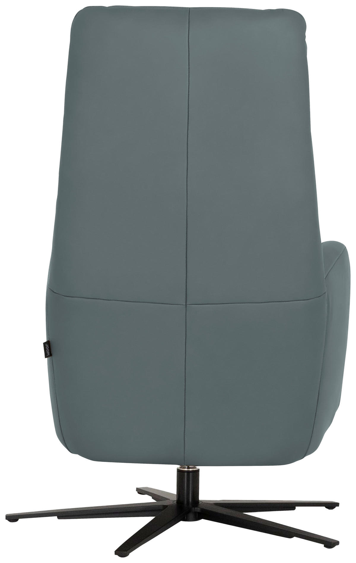 RELAXSESSEL Leder Grau  - Schwarz/Grau, Modern, Leder/Metall (66/110/83cm) - Joop!