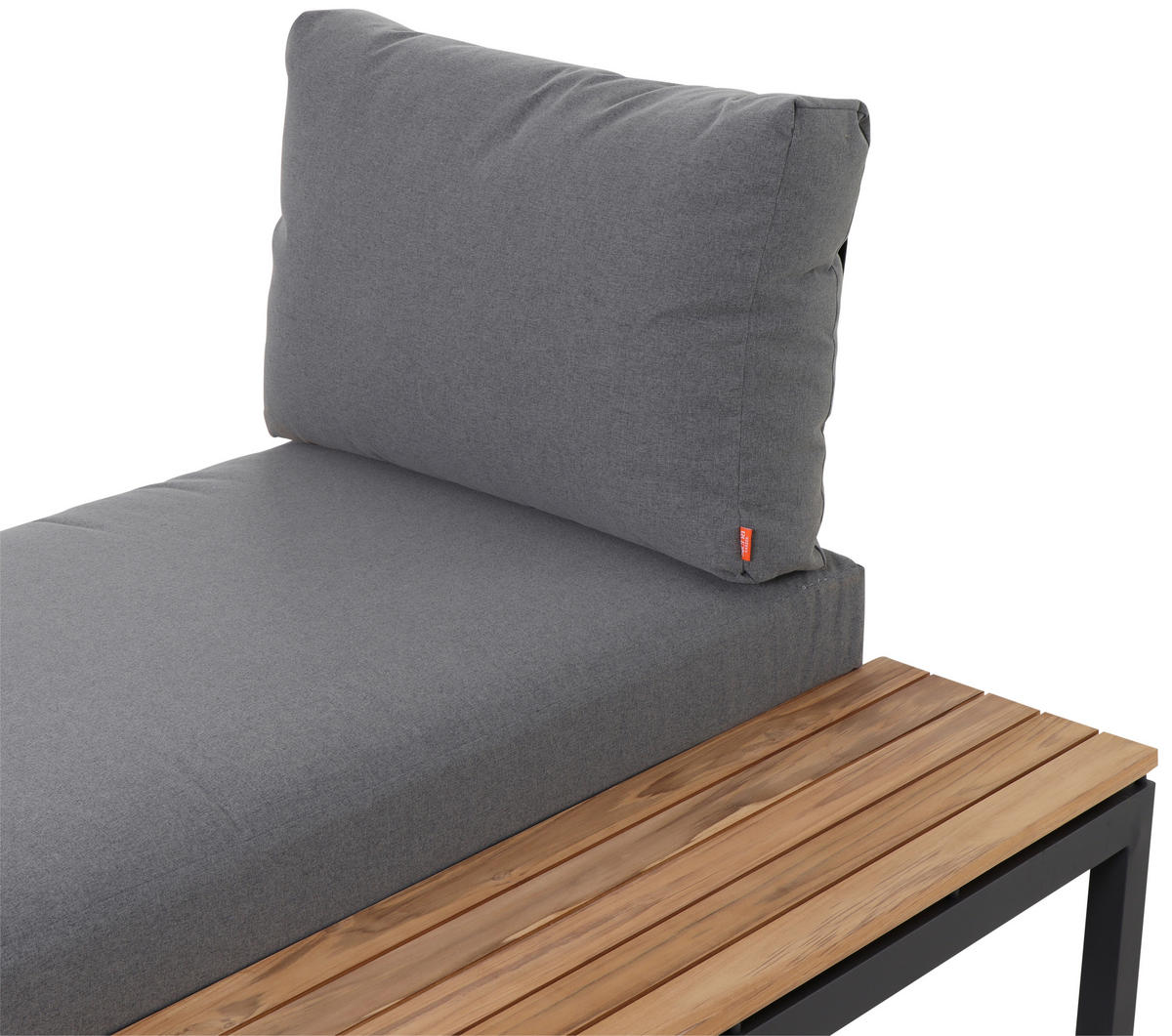 LOUNGEBETT  - Anthrazit/Grau, KONVENTIONELL, Holz/Textil - Siena Garden