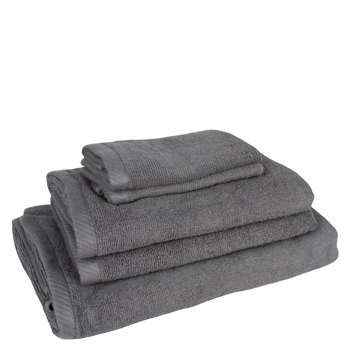 FROTTIERSET TIAGO Anthrazit 5-teilig  - Anthrazit, Basics, Textil - Zoeppritz