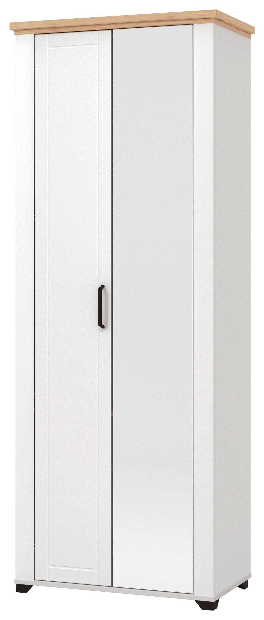 GARDEROBE 5-teilig  in 260/194,5/41 cm  - Weiß/Eiche Artisan, Basics, Holzwerkstoff (260/194,5/41cm) - Carryhome