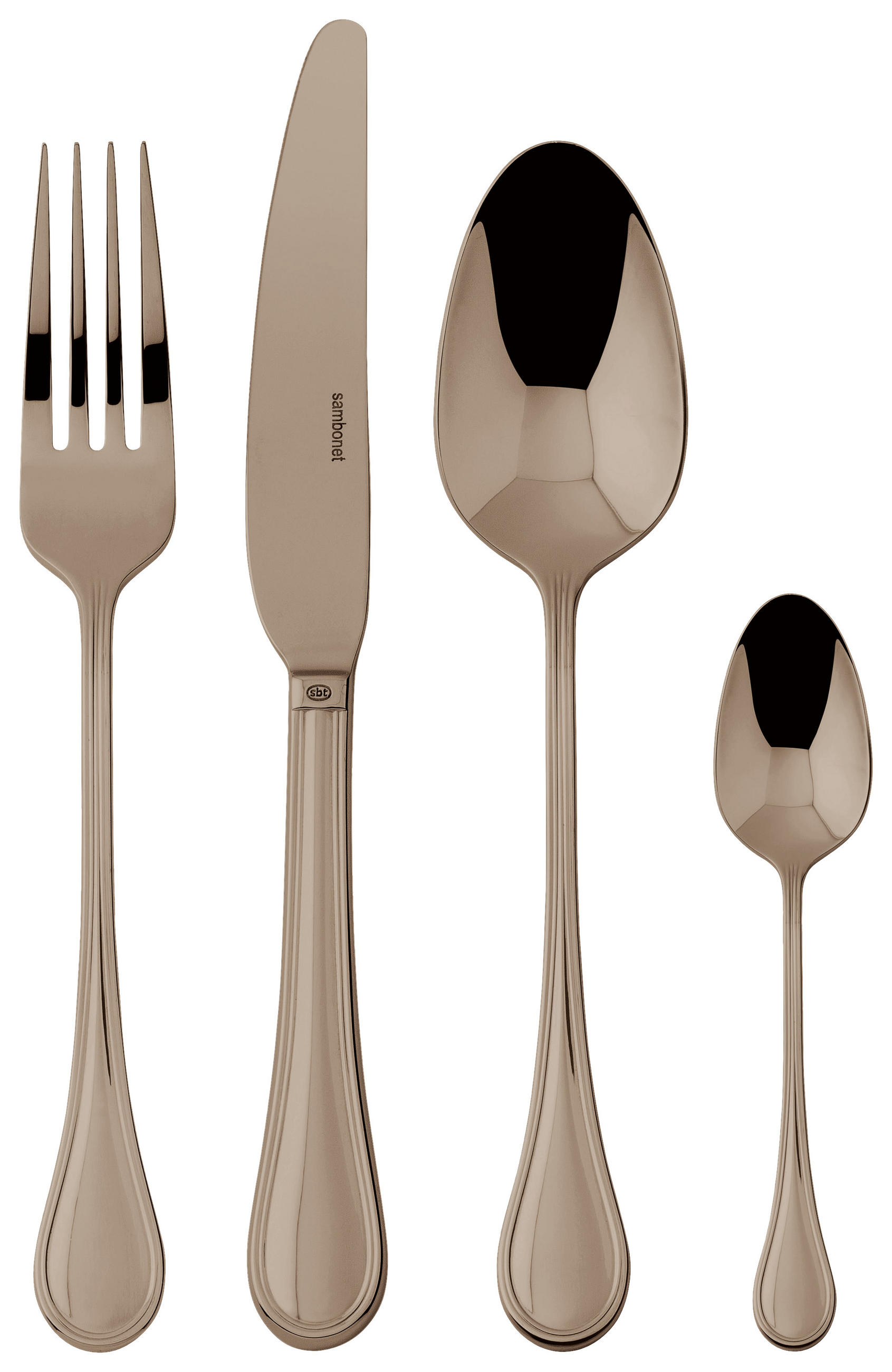 BESTECKSET 24-teilig - Kupferfarben, Basics, Metall - Sambonet