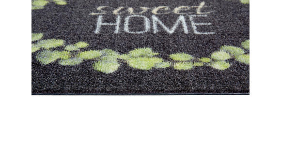 FUßMATTE 50/70 cm  - Schwarz/Grün, Design, Textil (50/70cm) - Esposa