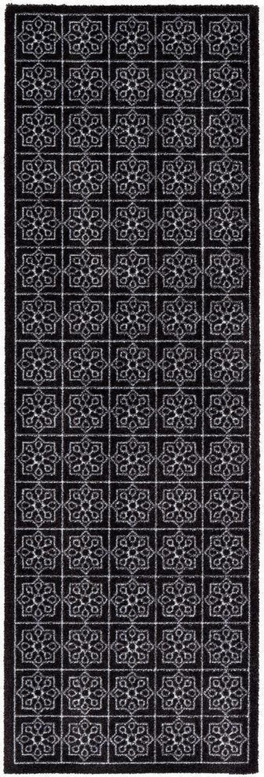 KÜCHENLÄUFER 50/150 cm Miabella Schwarz, Weiß  - Schwarz/Weiß, Design, Textil (50/150cm) - Esposa