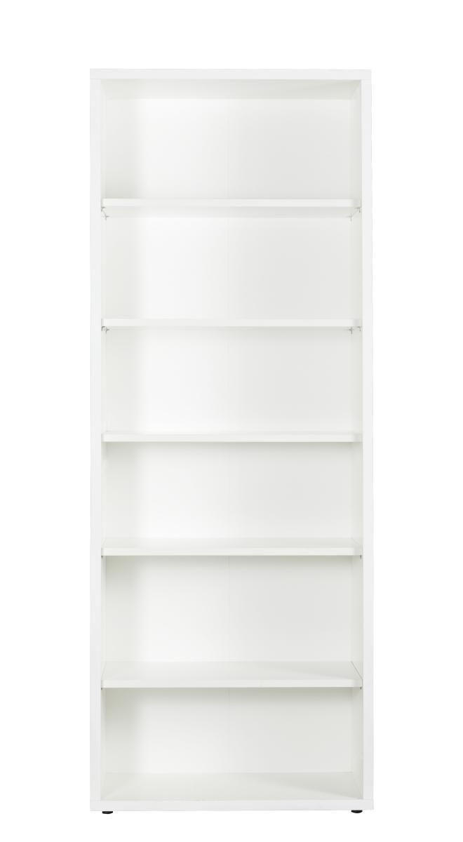 AKTENREGAL Weiß Hochglanz  - Weiß Hochglanz, KONVENTIONELL, Holzwerkstoff (81,6/217/35,7cm) - Carryhome