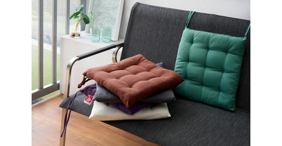 SITZKISSENSET  40/40 cm   - Weiß, Basics, Textil (40/40cm) - Boxxx