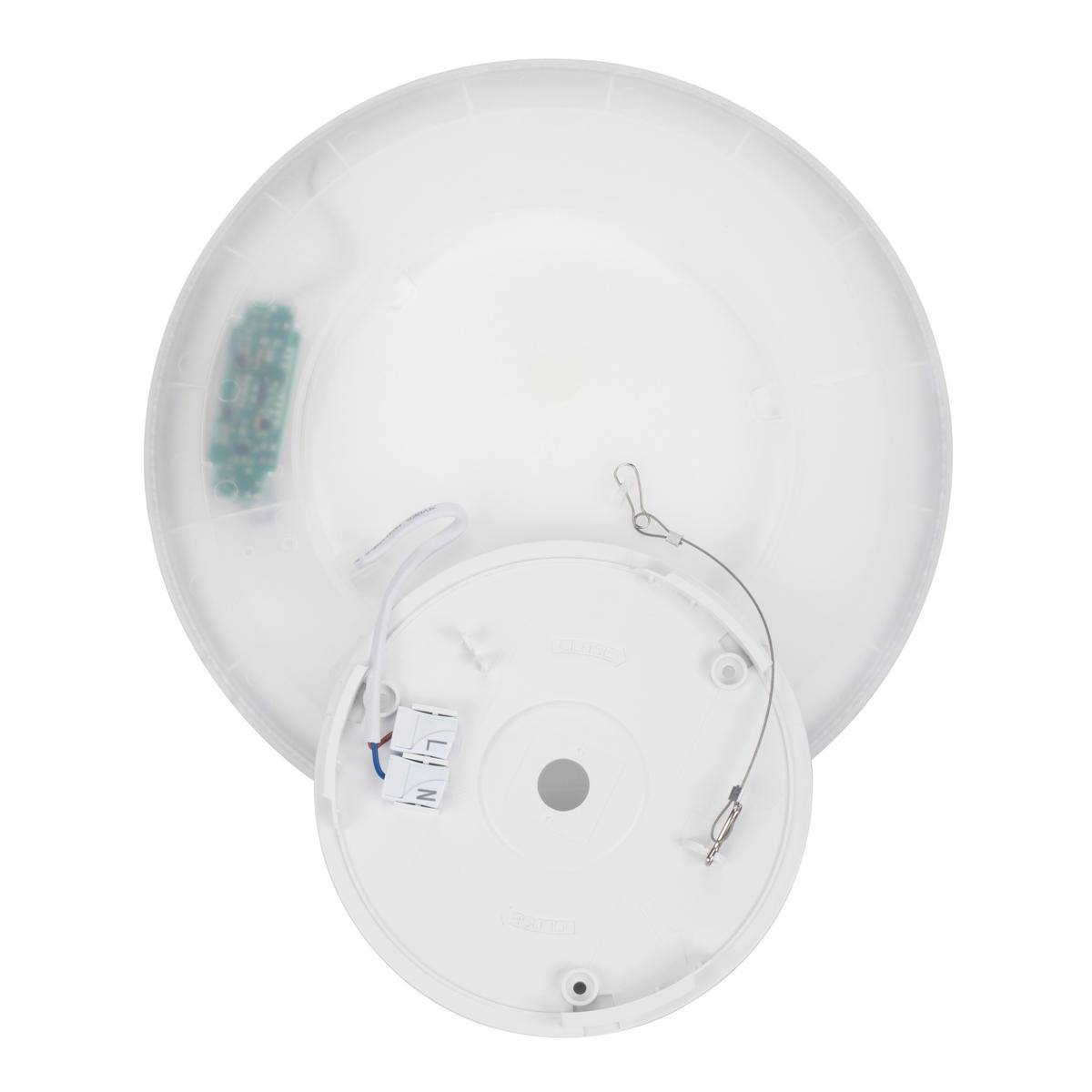 LED-DECKENLEUCHTE Giga 29,3/2,8 cm   - Weiß, Basics, Kunststoff (29,3/2,8cm) - Novel