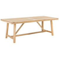 GARTENTISCH 220/100/76 cm Holz rechteckig  - Teakfarben, Natur, Holz (220/100/76cm) - Ambia Garden