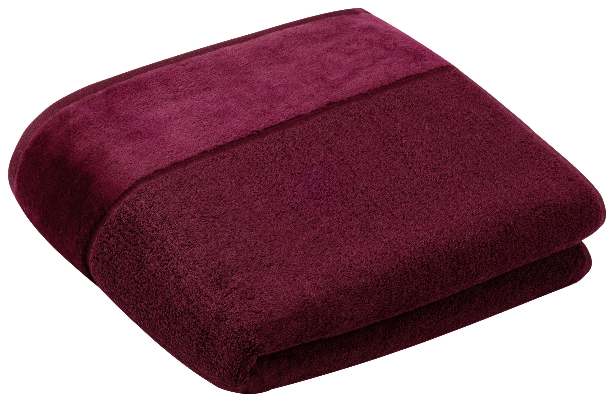 DUSCHTUCH Pure 67/140 cm  - Beere, Basics, Textil (67/140cm) - Vossen
