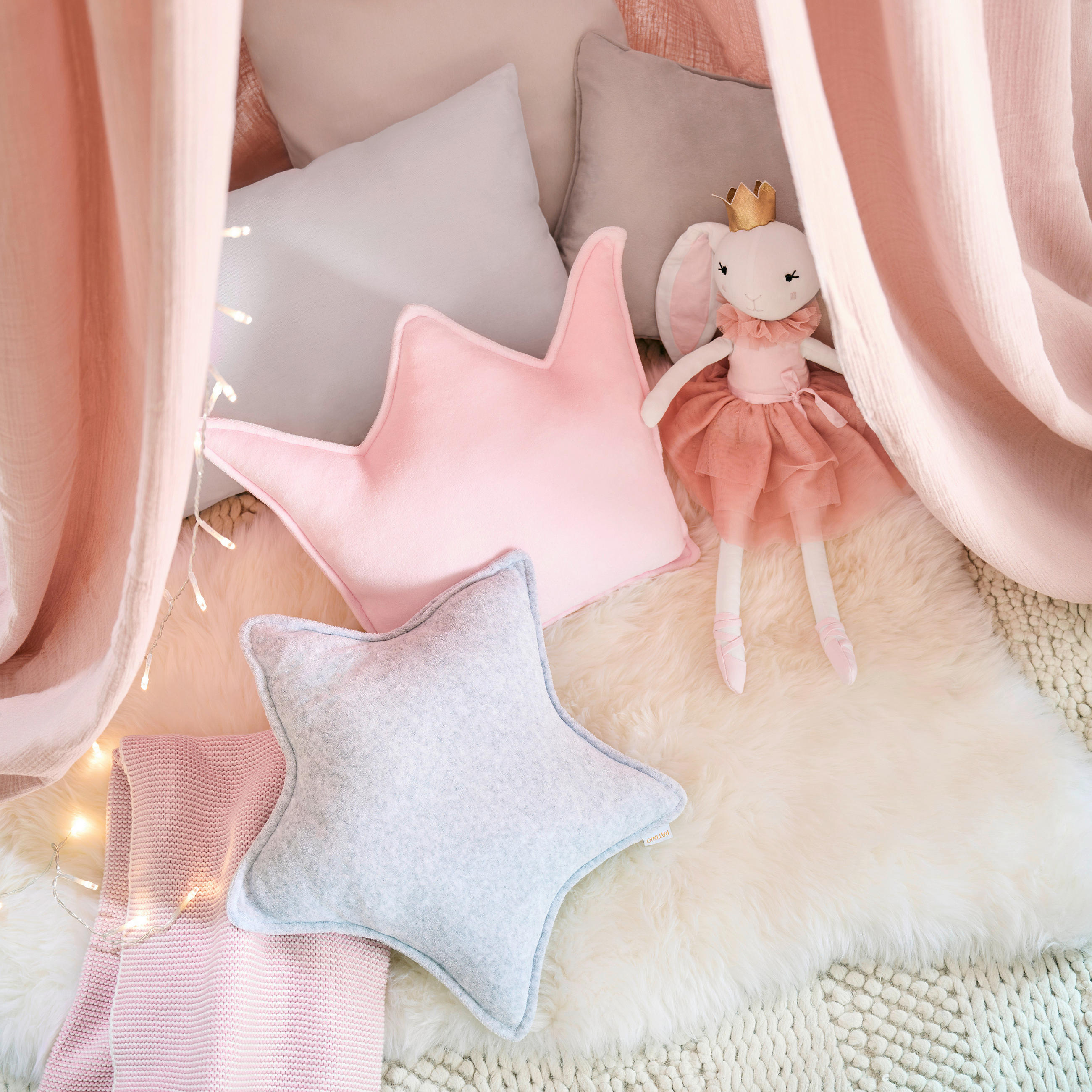 DĚTSKÝ POLŠTÁŘ, 29/33 cm - pink, Basics, textil (29/33cm) - Patinio