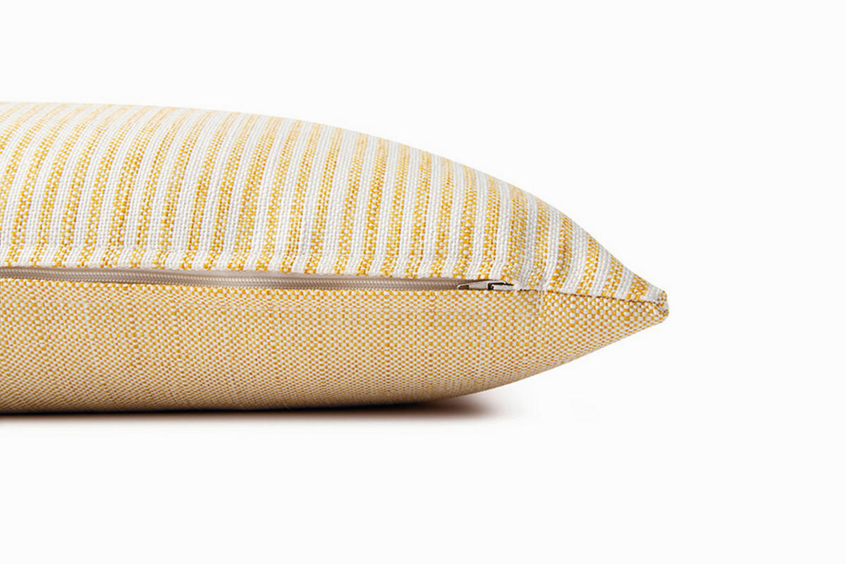 KUDDFODRAL Fresh 50/50 cm  - ljusgrå/gul, Klassisk, textil (50/50cm) - Tom Tailor