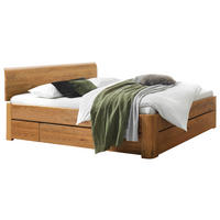 STAURAUMBETT 140/200 cm  in Wildeiche  - Wildeiche, Design, Holz (140/200cm) - Hasena