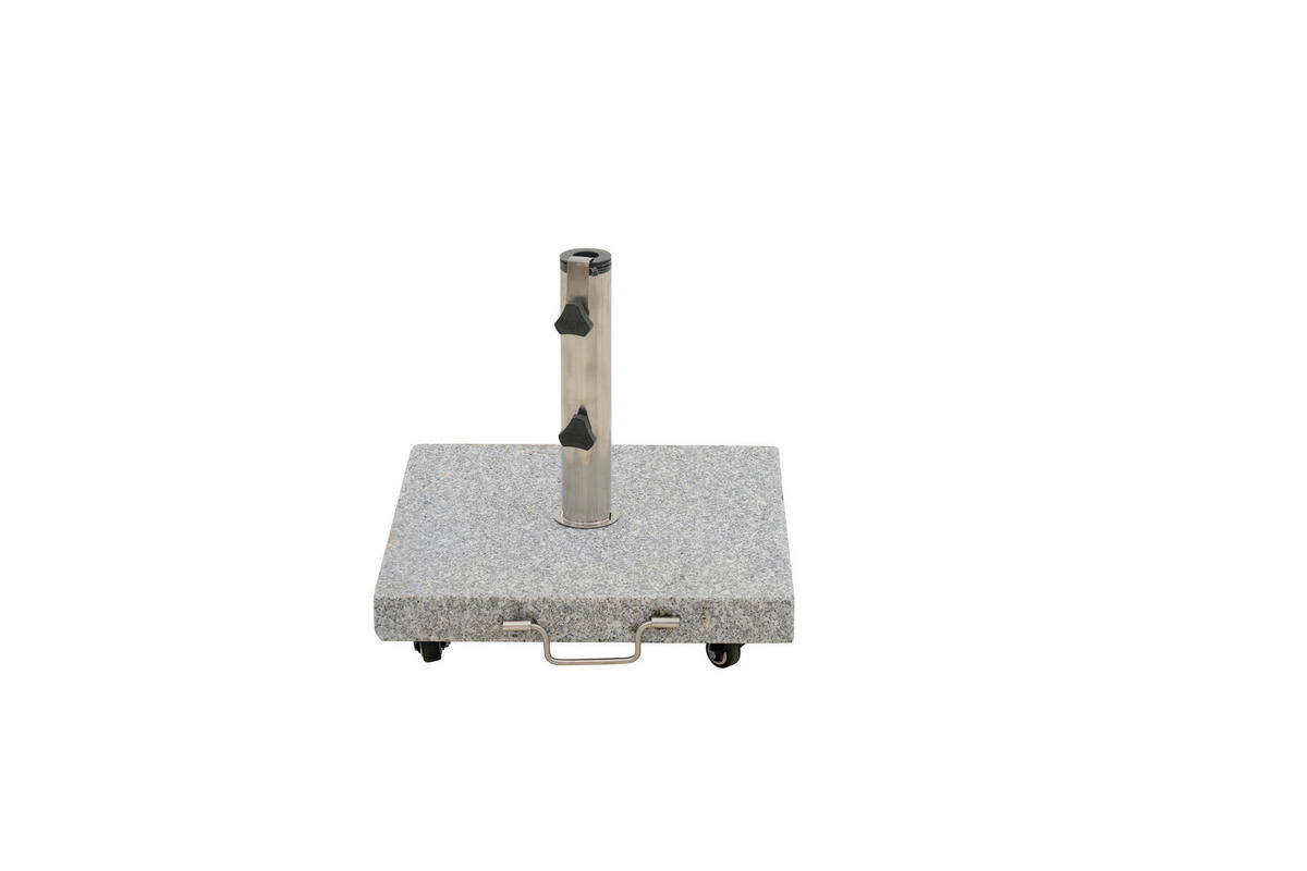 SONNENSCHIRMSTÄNDER Granit Grau  - Grau, Basics, Stein (50/43/50cm) - Siena Garden