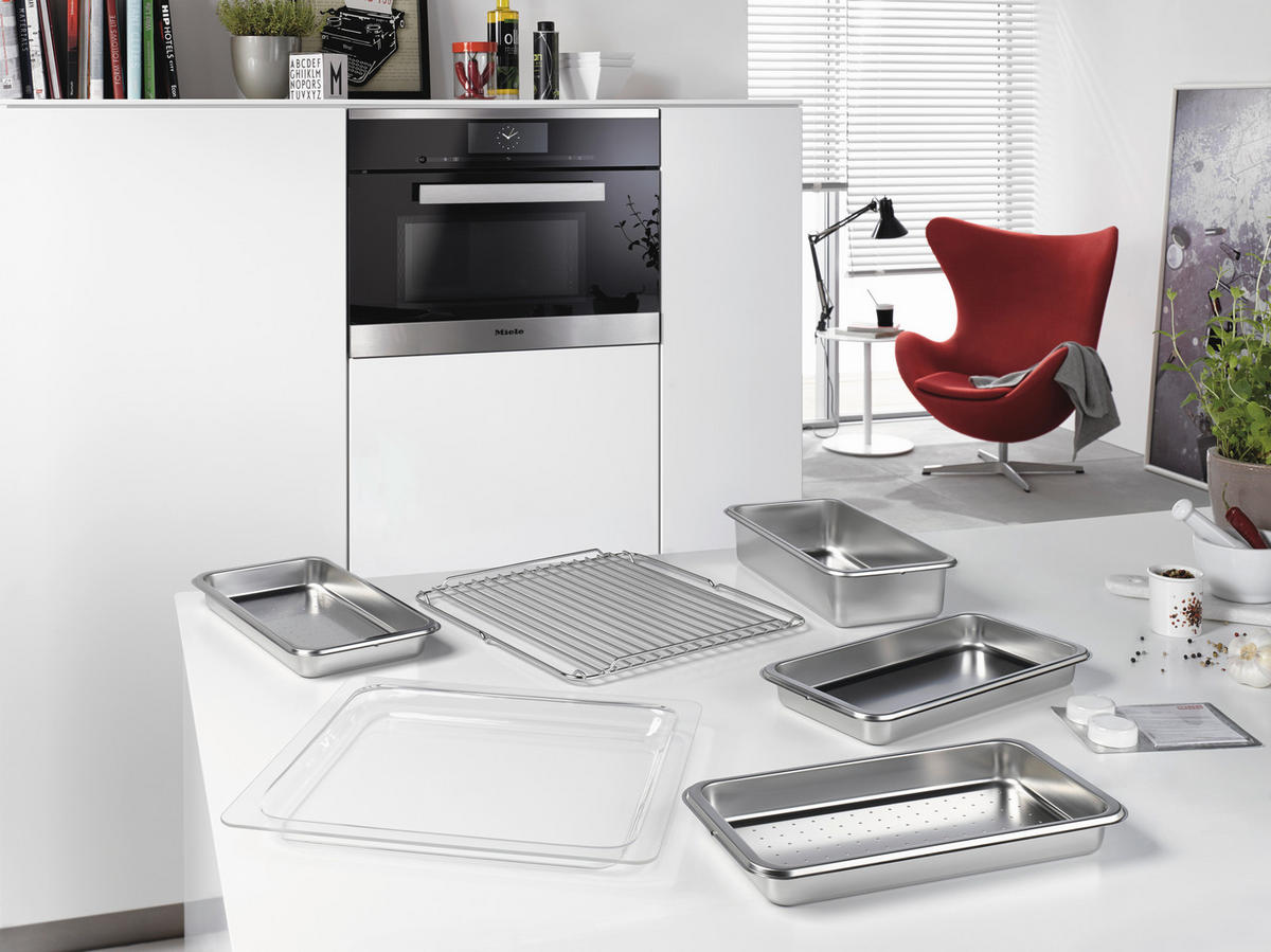 EINBAUBACKOFEN H 7364 BP  - Edelstahlfarben, Basics, Glas/Metall (59,5/59,6/56,9cm) - Miele