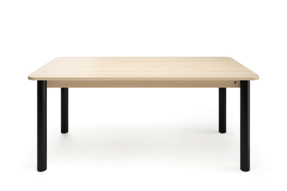 ESSTISCH in Metall, Holzwerkstoff 180/100/76 cm   - Hellbraun/Schwarz, Natur, Holzwerkstoff/Metall (180/100/76cm) - Tom Tailor