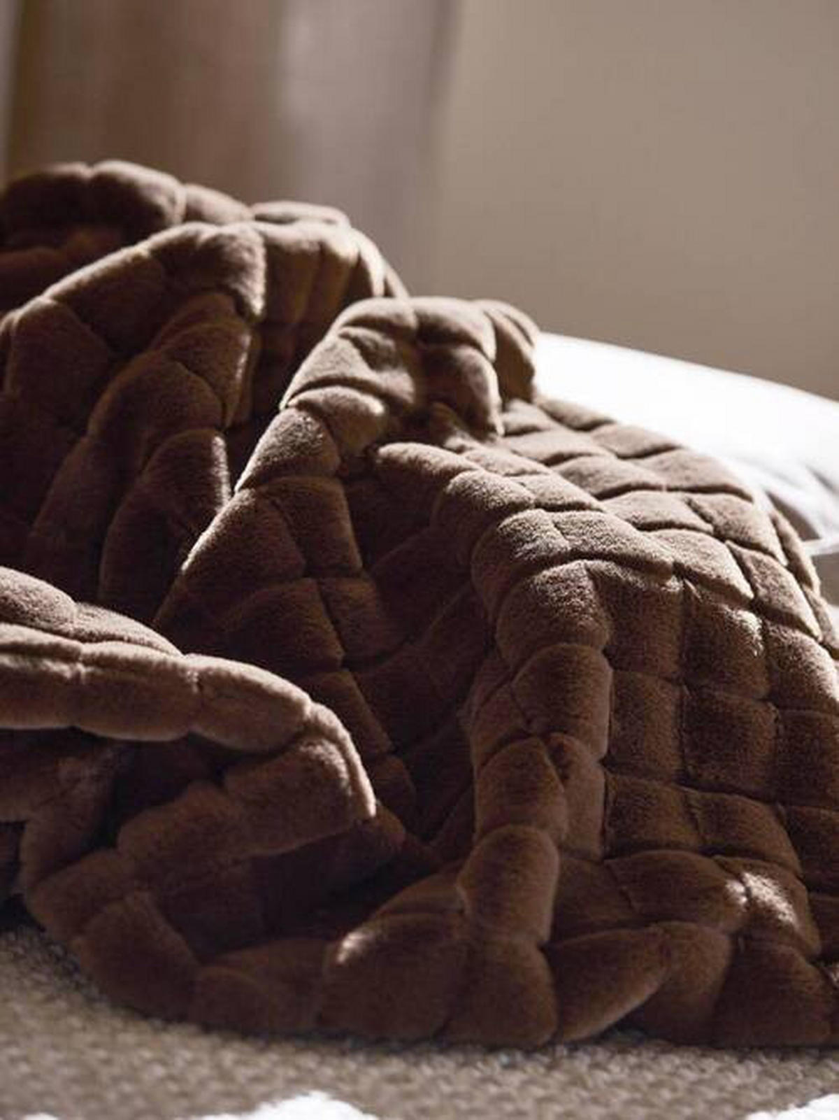 TAGESDECKE - Braun, Basics, Textil (150/120cm) - Svanefors