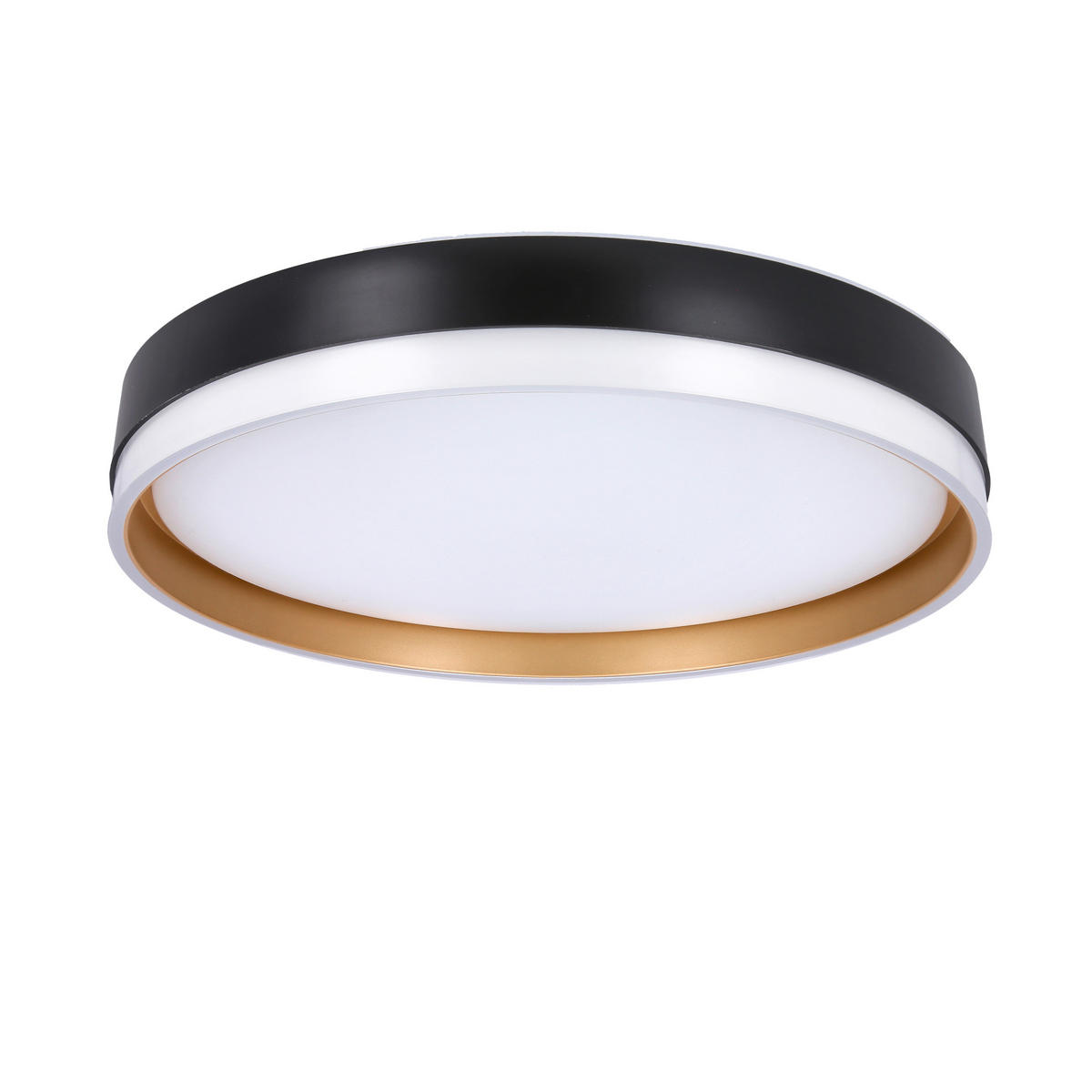 LED-TAKLAMPA Florida 38/38/7.5 cm  - vit/svart, Klassisk, metall/plast (38/38/7.5cm)