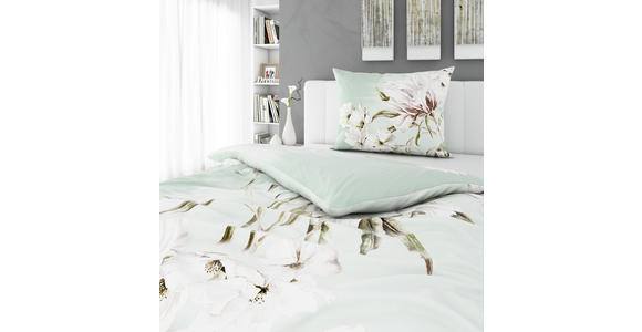 BETTWÄSCHE 140/200 cm - Mintgrün, KONVENTIONELL, Textil (140/200cm) - Esposa