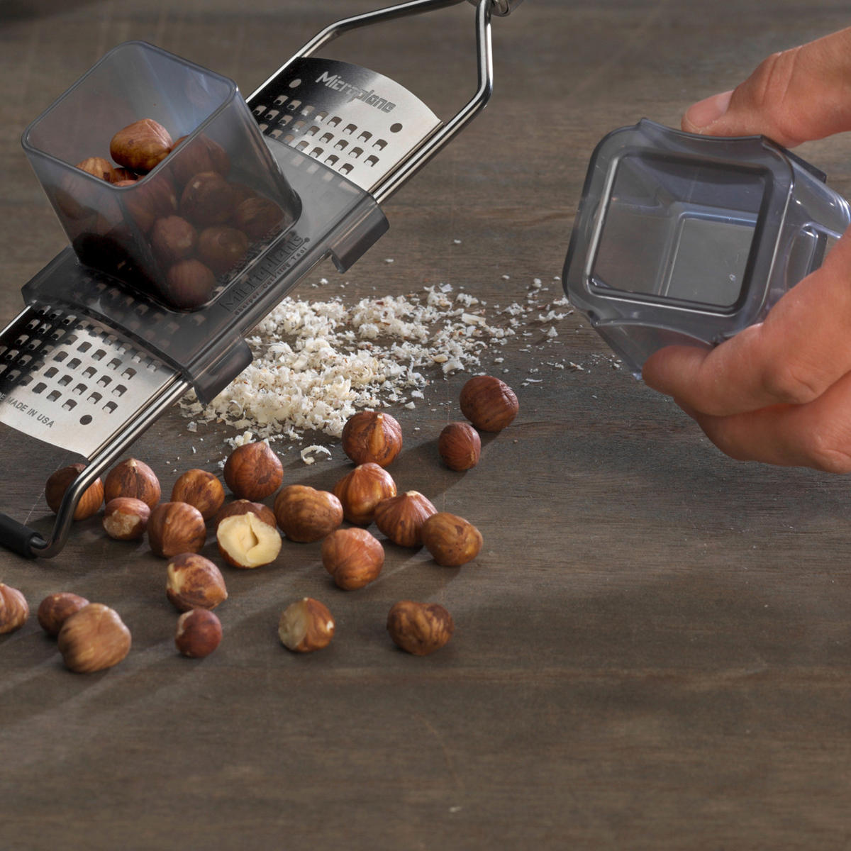 KÜCHENHELFER GOURMET  - Klar, Basics, Kunststoff (6,2/7,5/6,2cm) - MICROPLANE