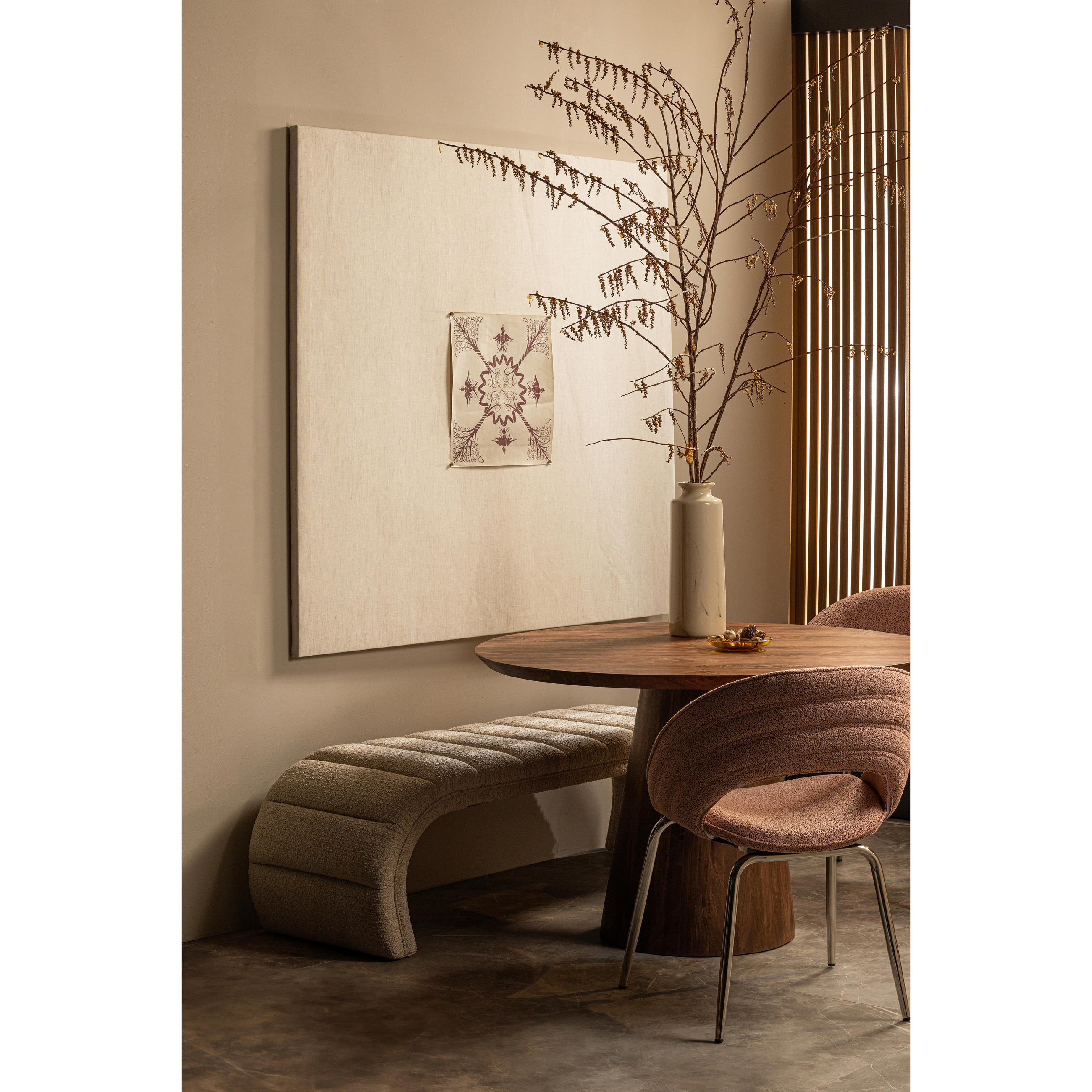 Thumbnail - Livetastic Sitzbank Traffic, Natur, Textil, 2-Sitzer, 163x47x51 cm, Esszimmer, Bänke, Sitzbänke