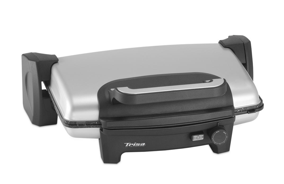 ELEKTROGRILL - Silberfarben, Design, Metall (40,50/31,00/14,50cm) - Trisa Electronics